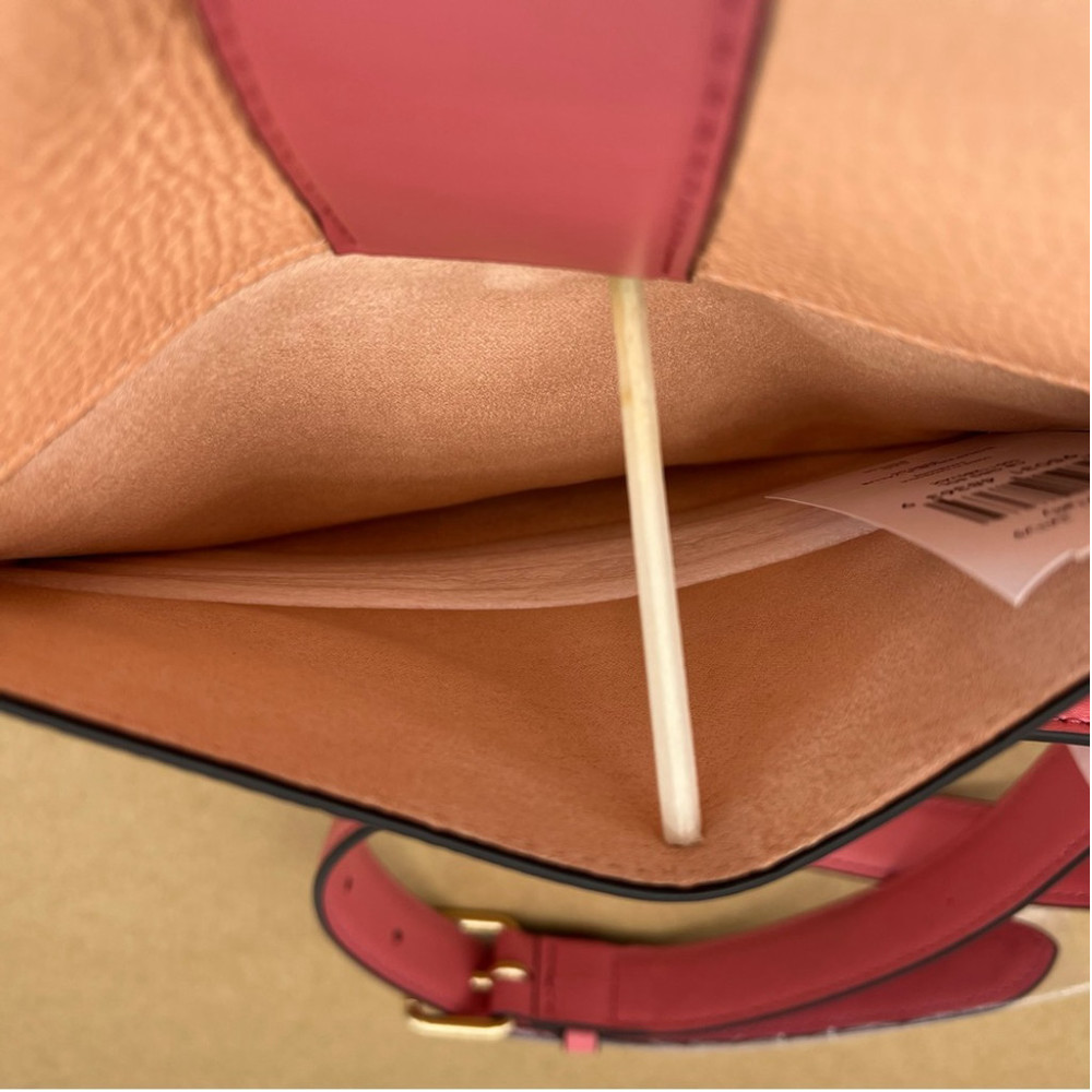 Coach Georgie Saddle Crossbody Bag In Colorblock Leather - Picture 14 of 16